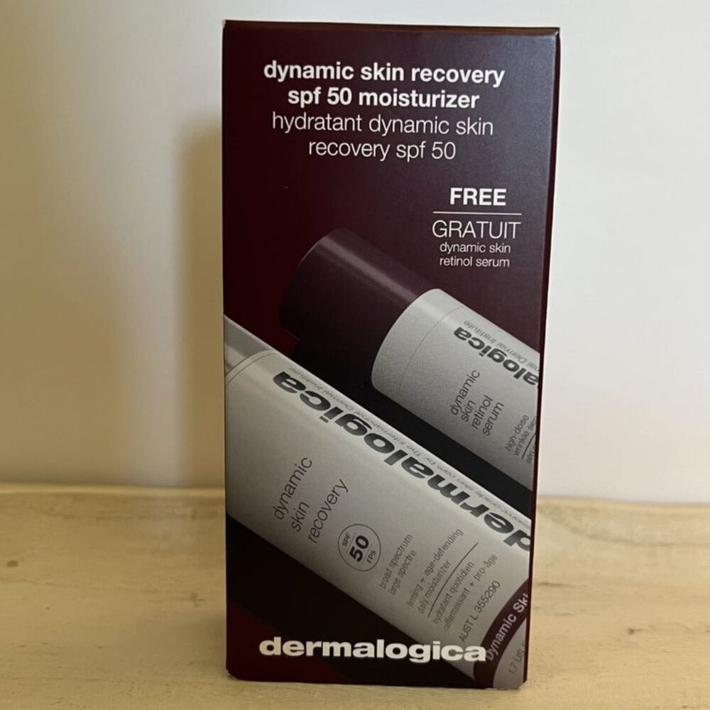 dermalogica dynamic skin recovery spf 50 moisturizer with free retinol serum